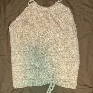 Elegant Women's Gray Halter Top